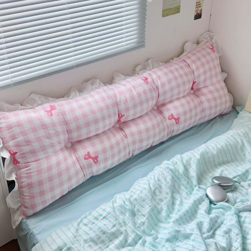 Miegamajam skirtas tatami stiliaus nugaros pagalvė (medvilnė; paprastas ir šiuolaikinis stilius; vientisas arba languotas raštas; smūgiams atsparus; nuimamas ir skalbiamas)