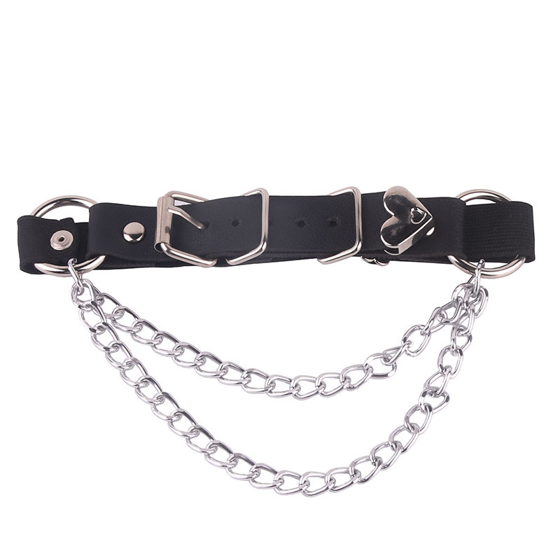 Гривна за глезен със сърце, корейски стил (Материал: пластмаса/смола; Тип: гривна за глезен; Дизайн: сърце; Опаковка: самостоятелна опаковка)