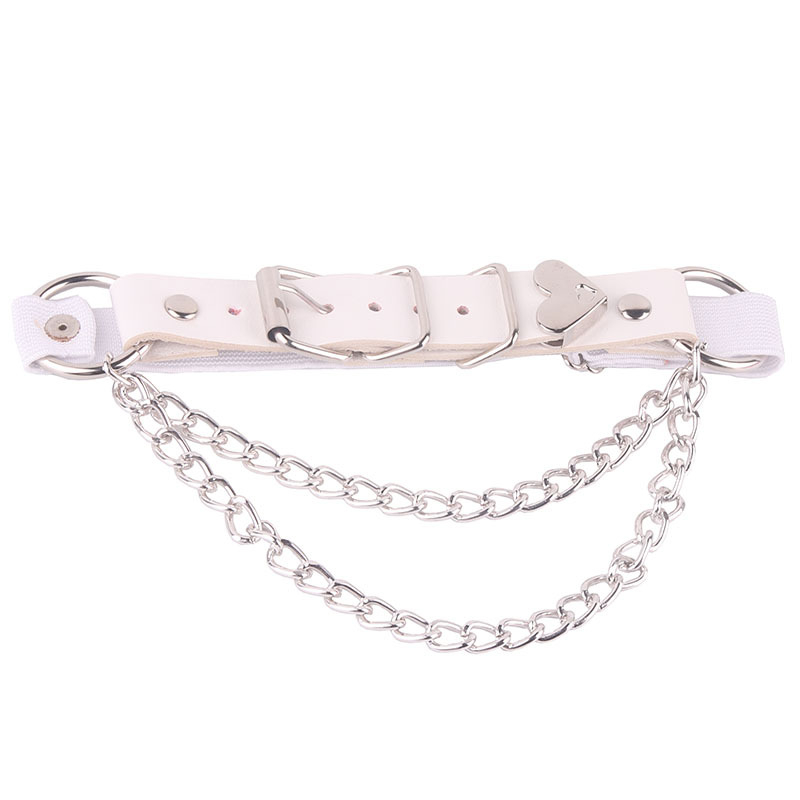 Гривна за глезен със сърце, корейски стил (Материал: пластмаса/смола; Тип: гривна за глезен; Дизайн: сърце; Опаковка: самостоятелна опаковка)