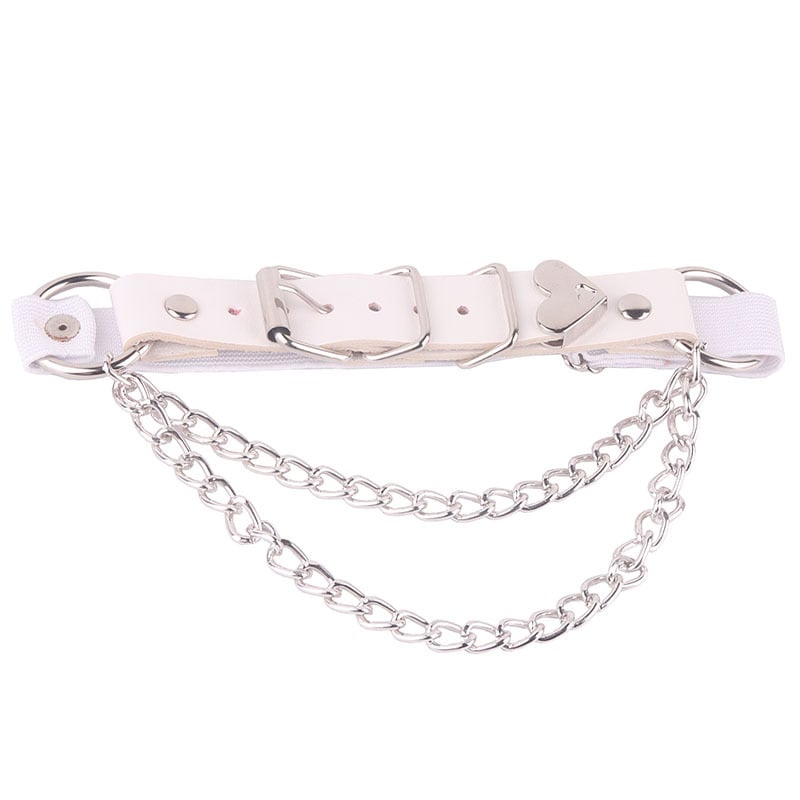 Гривна за глезен със сърце, корейски стил (Материал: пластмаса/смола; Тип: гривна за глезен; Дизайн: сърце; Опаковка: самостоятелна опаковка)