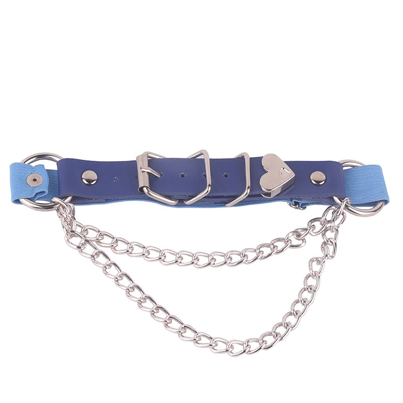 Гривна за глезен със сърце, корейски стил (Материал: пластмаса/смола; Тип: гривна за глезен; Дизайн: сърце; Опаковка: самостоятелна опаковка)