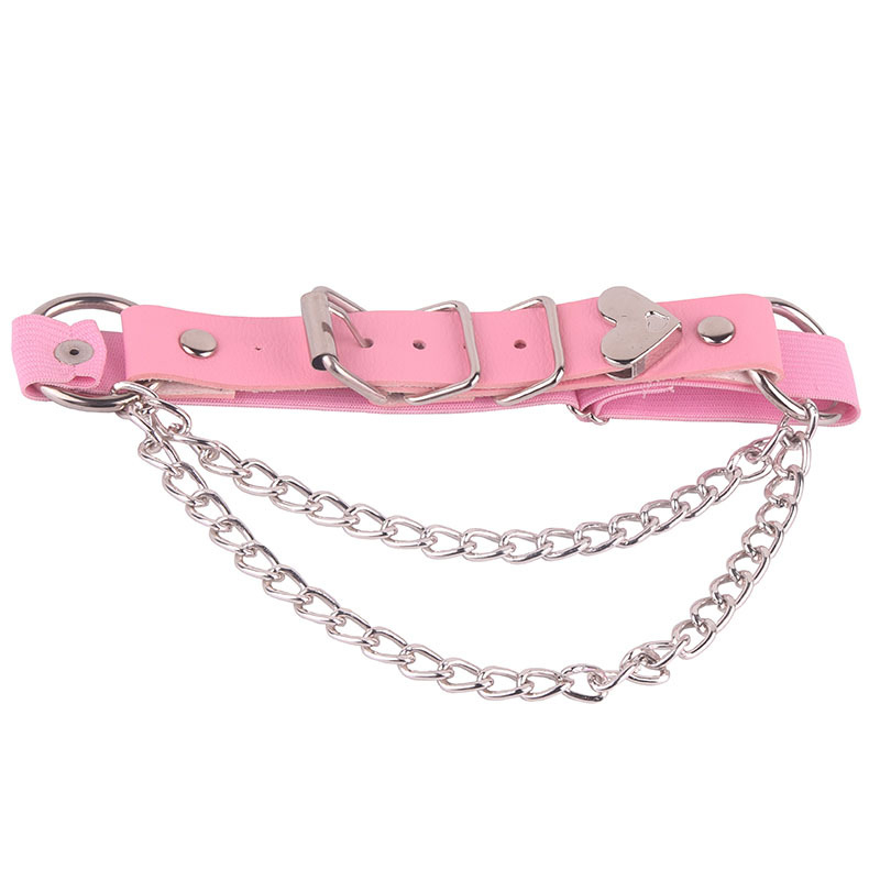 Гривна за глезен със сърце, корейски стил (Материал: пластмаса/смола; Тип: гривна за глезен; Дизайн: сърце; Опаковка: самостоятелна опаковка)