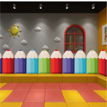 Pildspalvu mīkstā soma no mākslīgās ādas, karikatūras stils, karikatūra/animācijas raksts, guļamistaba