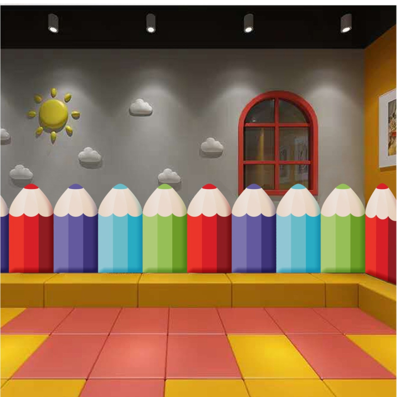 Pildspalvu mīkstā soma no mākslīgās ādas, karikatūras stils, karikatūra/animācijas raksts, guļamistaba