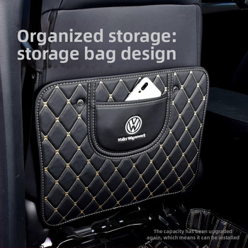 Meinan Autóhátsó ülés védő – Gyerekeknek szóló anti-ütés párna, szennyeződés- és kopás elleni védelem, tároló táska (Márka: Meinan; Anyag: Egyéb; Feldolgozás: Nem)