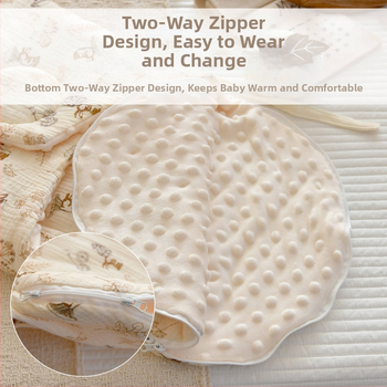 Spavaća vrećica za novorođenče, vanjski materijal od pamuka, poliester punilo, težina do 0,5 kg, proljeće i jesen