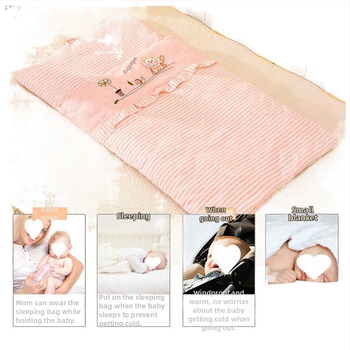 Beebi magamiskott 2-in-1, polüester-puuvillane materjal, soe sügisel ja talvel