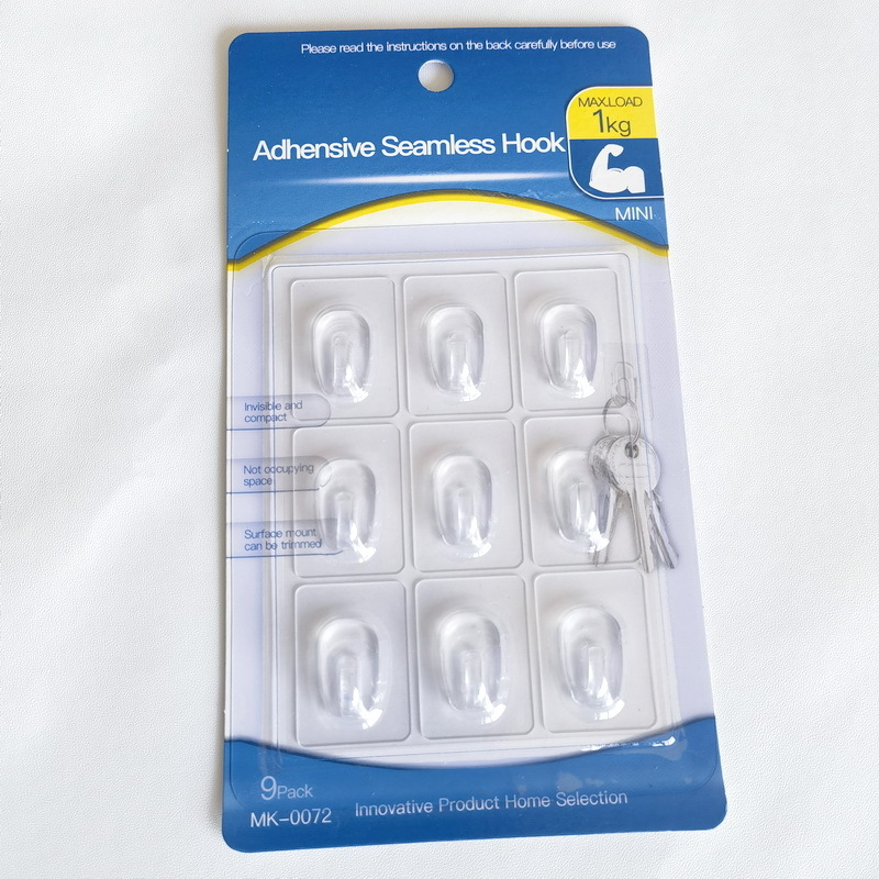 Meike ljepljivi kuka ABS, jedan kukA, moderni stil, nosivost 0–1 kg, 9 kom., izdanje Zima 2022.