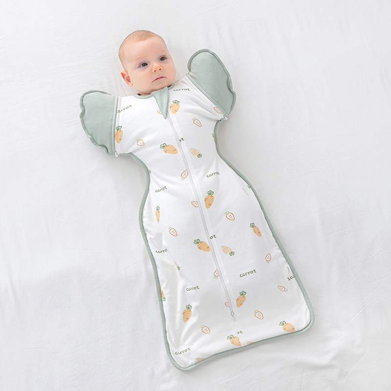 Guļammaiss zīdainim, kokona stila, kokvilnas audums ar zīda pildījumu, piemērots zīdaiņiem 0–1 gadu