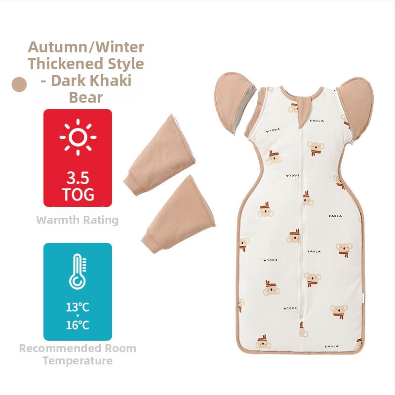 Guļammaiss zīdainim, kokona stila, kokvilnas audums ar zīda pildījumu, piemērots zīdaiņiem 0–1 gadu