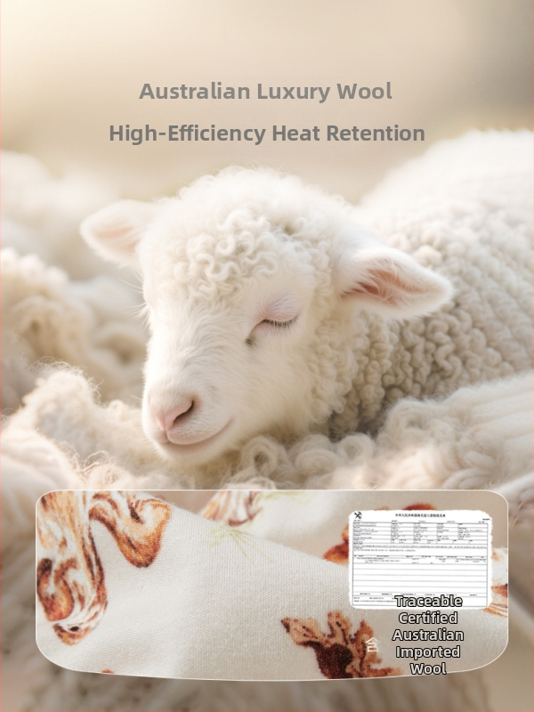 Zīdaiņu gulēšanas somiņa, pildījums 10% aitu vilna, ārējais audums kokvilnas maisījumā, iekšējais audums kokvilna, dzīvnieku raksts, piemērots ziemai, pavasarim un rudenim, 0–1 gads