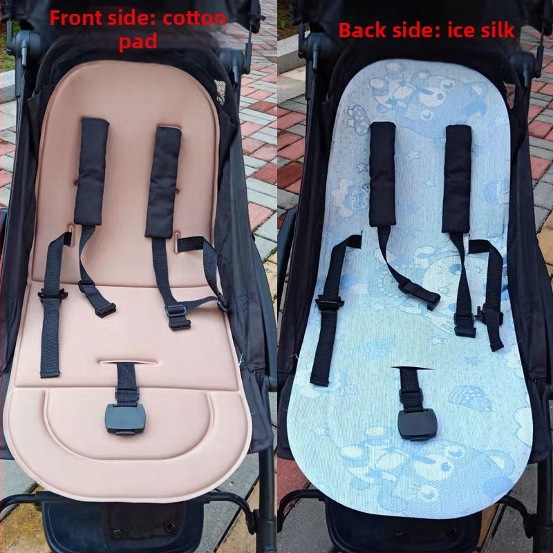 Ratiem sēdekļa spilvens - bambusa šķiedra, piemērots zīdaiņiem un bērniem, bambusu mats