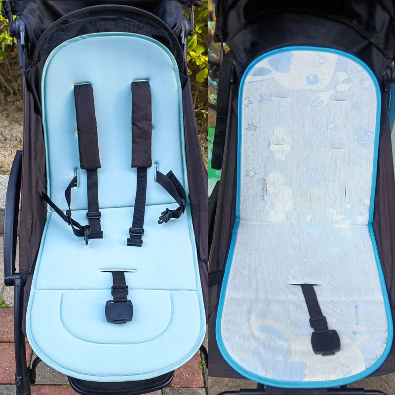 Ratiem sēdekļa spilvens - bambusa šķiedra, piemērots zīdaiņiem un bērniem, bambusu mats