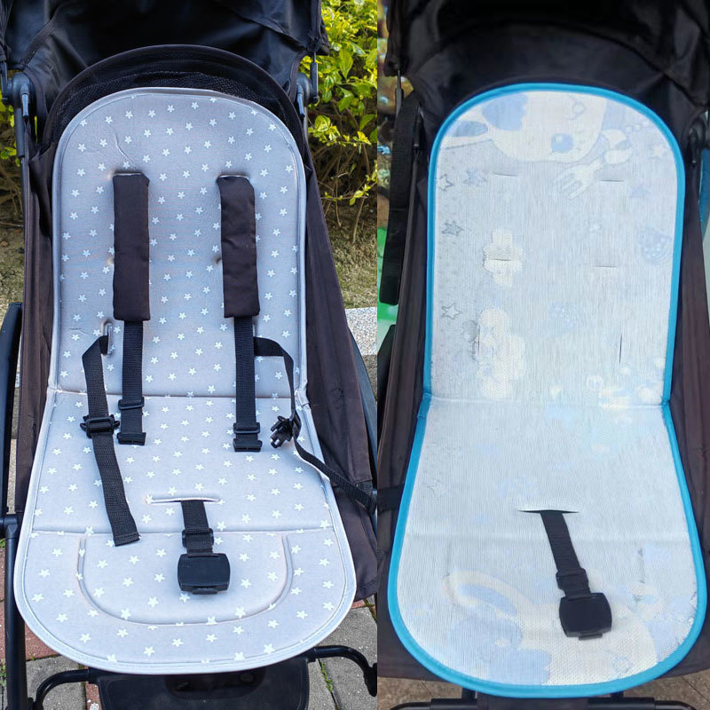 Ratiem sēdekļa spilvens - bambusa šķiedra, piemērots zīdaiņiem un bērniem, bambusu mats