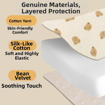 Bud haha zīdaiņu ratiņu spilvens, kokvilna, 0–1 gadu vecumā, pielāgojama matrača daļa