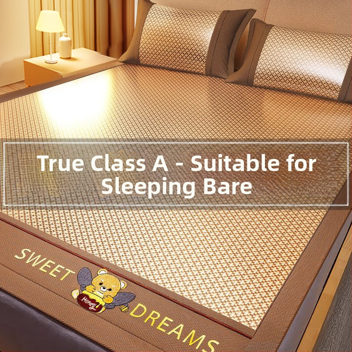 LIFE HOME Ice Silk ja Rotang-mattide komplekt, kokkuvolt, kaasaegne stiil, tikitud muster