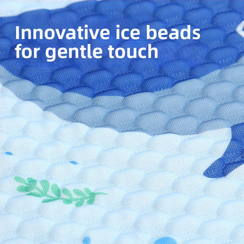 Vaiko sėdynės pagalvėlė – vėsinanti Ice Silk medžiaga, universalus saugos sėdynės kilimėlis vežimėliui ir valgomojo kėdutei