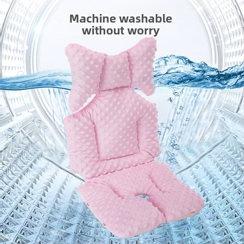 Ratiem sēdekļa spilvens – dubulā puse samts, visu sezonu, bieza silta spilvena 0–1 gadu veciem zīdaiņiem, kokvilnas materiāls