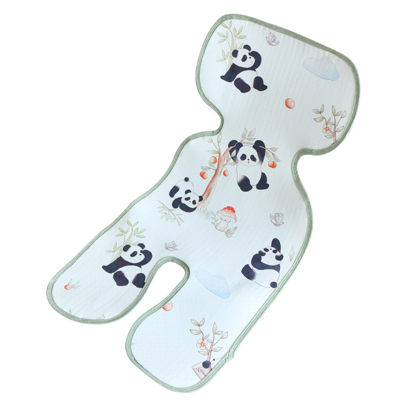 Elpojošs sēdekļa paliktnis bērnu ratiem, automašīnas sēdeklim un augstajam krēslam – 30% ramie, 70% kokvilna; piemērots vecumam 0-2 gadi