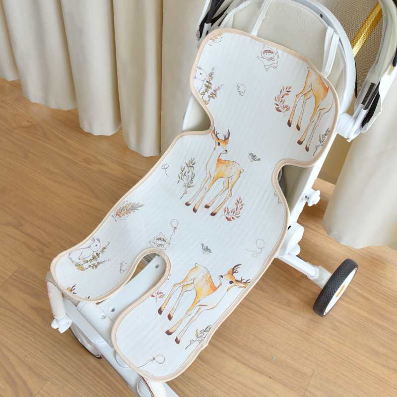 Elpojošs sēdekļa paliktnis bērnu ratiem, automašīnas sēdeklim un augstajam krēslam – 30% ramie, 70% kokvilna; piemērots vecumam 0-2 gadi