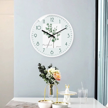 Seinakell taime motiiviga, minimalistlik stiil, kvartsliikumine, LED- ja analoogne kuvamine, toiteallikas: kuiva aku