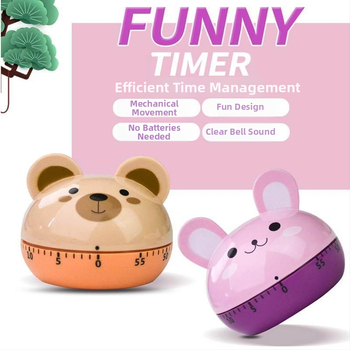 Laste taimerkell – karikatuurne disain hammasrattaga, Elektroniline liikumine, Numbriline ekraan, Automaatne mehaaniline toide