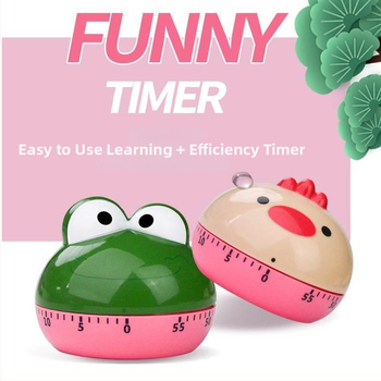 Laste taimerkell – karikatuurne disain hammasrattaga, Elektroniline liikumine, Numbriline ekraan, Automaatne mehaaniline toide