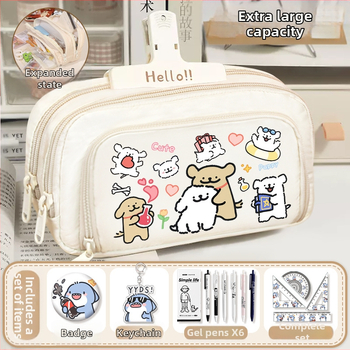 Rašiklių dėklas mokiniams - Nothing • audinys • unisex • mados tendencija • animacijos raštas