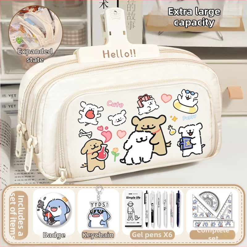 Rašiklių dėklas mokiniams - Nothing • audinys • unisex • mados tendencija • animacijos raštas