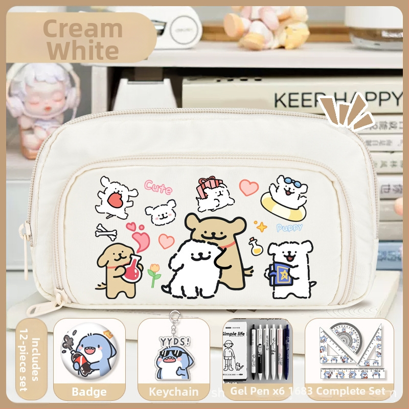 Rašiklių dėklas mokiniams - Nothing • audinys • unisex • mados tendencija • animacijos raštas