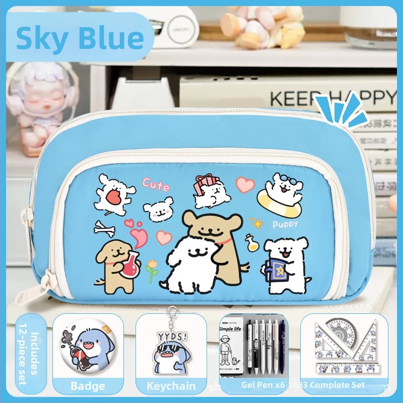 Rašiklių dėklas mokiniams - Nothing • audinys • unisex • mados tendencija • animacijos raštas