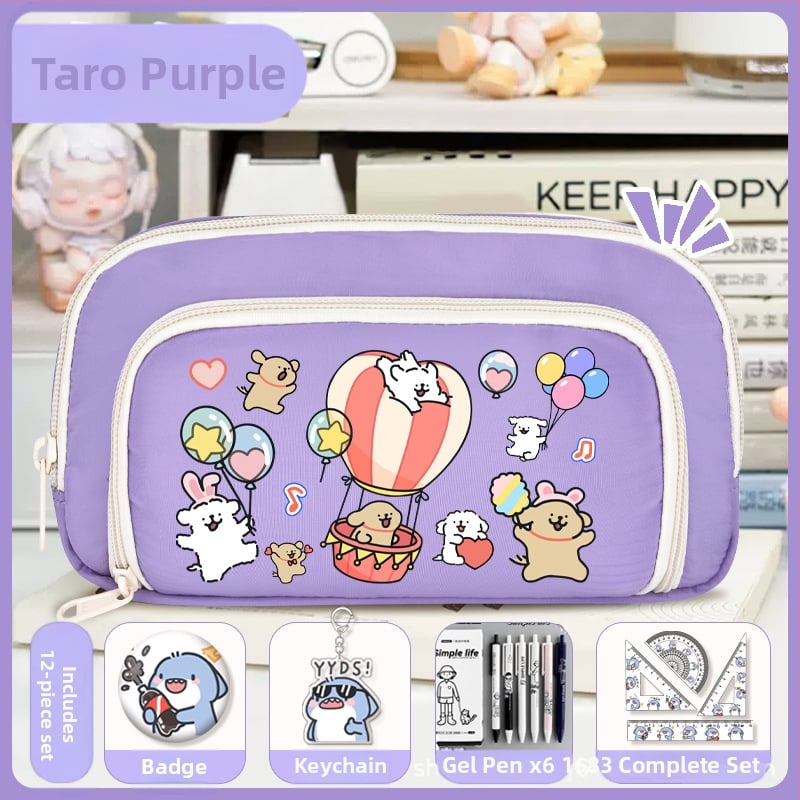 Rašiklių dėklas mokiniams - Nothing • audinys • unisex • mados tendencija • animacijos raštas