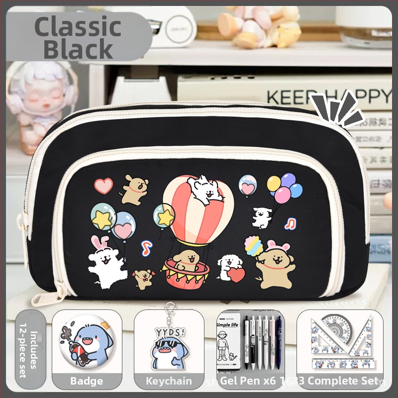 Rašiklių dėklas mokiniams - Nothing • audinys • unisex • mados tendencija • animacijos raštas