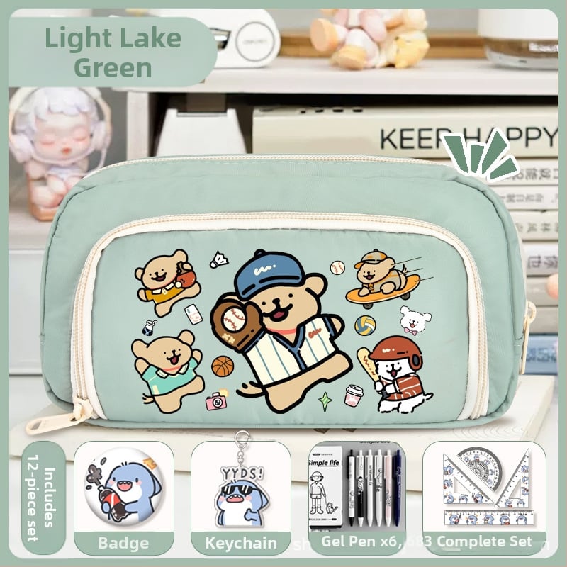 Rašiklių dėklas mokiniams - Nothing • audinys • unisex • mados tendencija • animacijos raštas