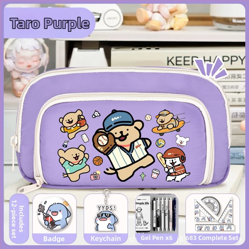 Rašiklių dėklas mokiniams - Nothing • audinys • unisex • mados tendencija • animacijos raštas