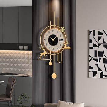 Ceas de perete, design modern minimalist, mișcare lină a secundelor, carcasă metalică, sticlă cu strat, cadran laminat din hârtie