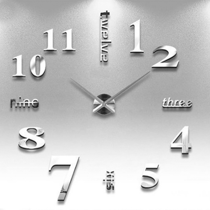 Ceas de perete Big 102 – miscare cu cuplu înalt, afișaj cu ace + cifre, alimentat cu baterii, carcasă metalică, sticlă acrilică