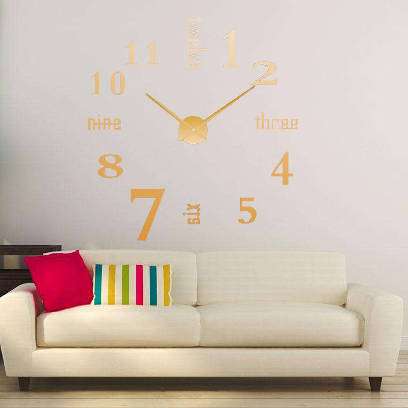 Ceas de perete Big 102 – miscare cu cuplu înalt, afișaj cu ace + cifre, alimentat cu baterii, carcasă metalică, sticlă acrilică