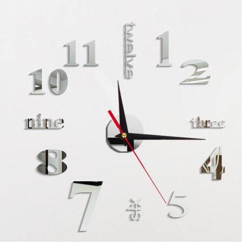 Ceas de perete Big 102 – miscare cu cuplu înalt, afișaj cu ace + cifre, alimentat cu baterii, carcasă metalică, sticlă acrilică