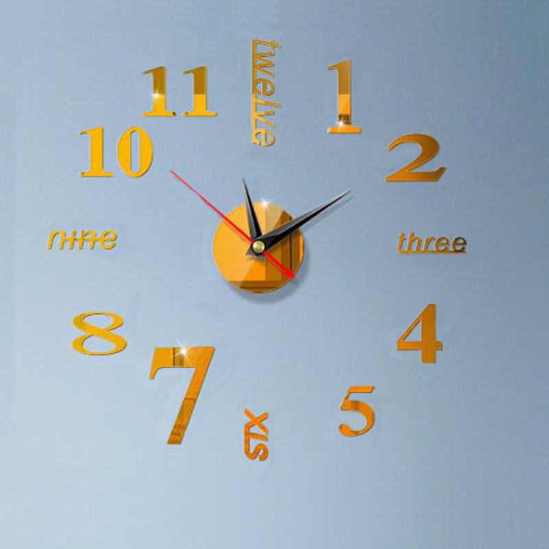 Ceas de perete Big 102 – miscare cu cuplu înalt, afișaj cu ace + cifre, alimentat cu baterii, carcasă metalică, sticlă acrilică