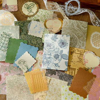 Dienasgrāmatas papīra komplekts ar retro pamatu un dekoratīvām uzlīmēm | Zīmols: Dyeing; Materiāls: Papīrs; Amats: Drukāšana; Svars: 42 g somā; Kaste: 800 gab.