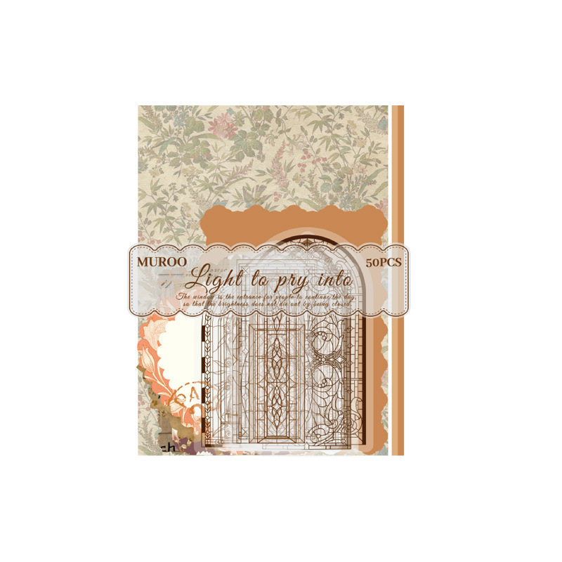 Dienasgrāmatas papīra komplekts ar retro pamatu un dekoratīvām uzlīmēm | Zīmols: Dyeing; Materiāls: Papīrs; Amats: Drukāšana; Svars: 42 g somā; Kaste: 800 gab.