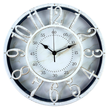 Seinakell, ümmargune, patareidega töötav, libiseva sekundiliikumisega, Pegasus 6262-liikumine, mudel 4698, plastist näidik