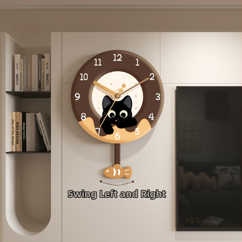 Seinakell koos vaikse liikumisega, termomeetri ja perpetuaalse kalenderiga, näidustused numbrite ja LED-iga.