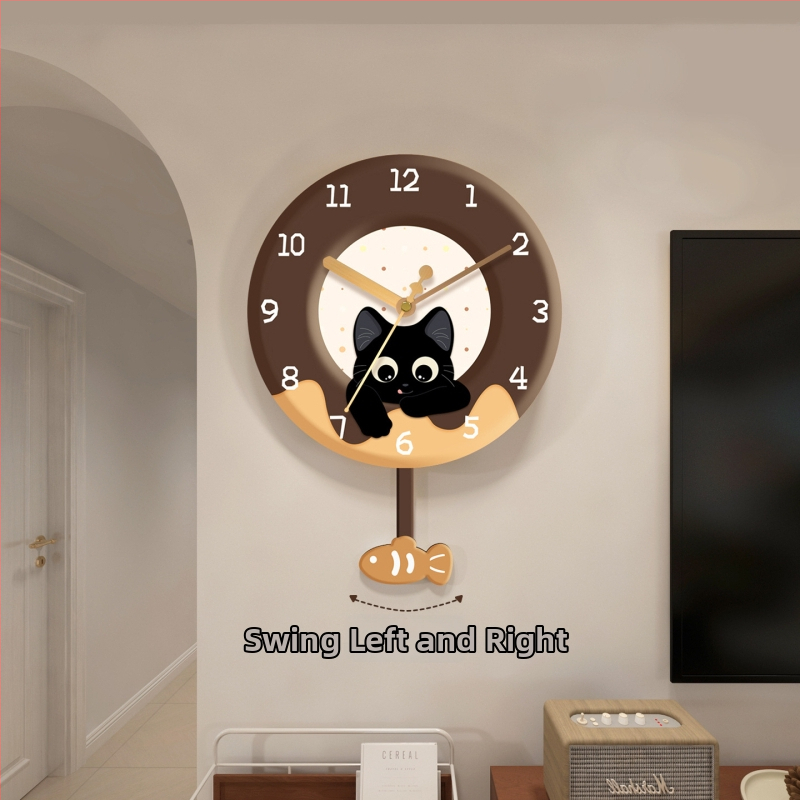 Seinakell koos vaikse liikumisega, termomeetri ja perpetuaalse kalenderiga, näidustused numbrite ja LED-iga.