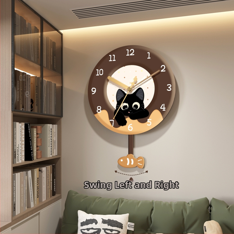 Seinakell koos vaikse liikumisega, termomeetri ja perpetuaalse kalenderiga, näidustused numbrite ja LED-iga.