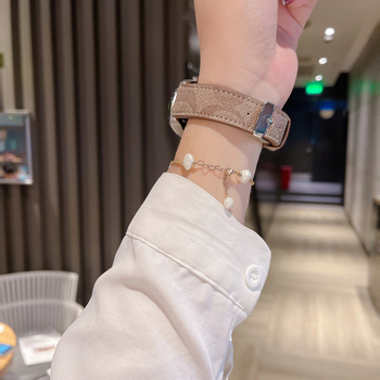 Apple Watch каишка от изкуствена кожа — закопчалка с пин, тегло 30 г, съвместима с Apple Watch, пусната през 2023 г. (Изкуствена кожа; закопчалка с пин; 30 г; съвместимост: Apple Watch; 2023)