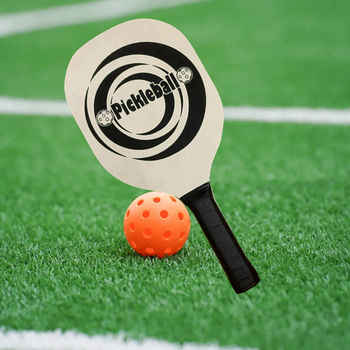 Pickleball ракета - попларов корпус, Long-glue гума, хоризонтален удар, персонализирана обработка, лого отпечатано