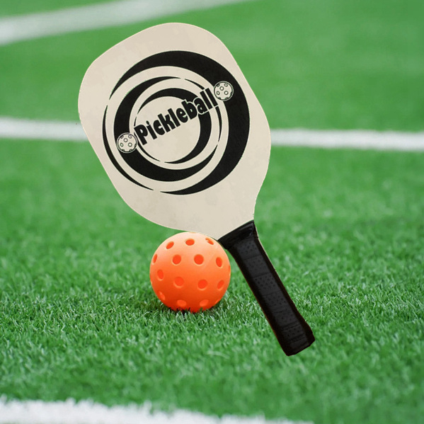 Pickleball ракета - попларов корпус, Long-glue гума, хоризонтален удар, персонализирана обработка, лого отпечатано