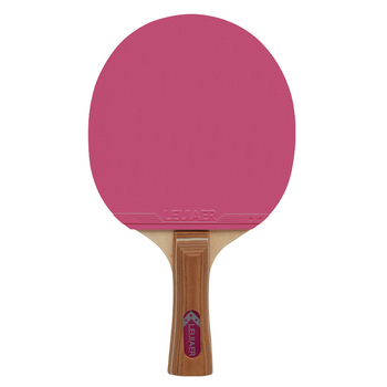 Rachetă de tenis de masă Leijiaer cu placă de bază din șapte straturi, nucleu din lemn de plop și gumă cu adeziv pozitiv + adeziv invers (adeziv invers pe ambele fețe)